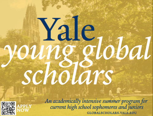 Applications Open for the Yale Young Global Scholars (YYGS) Program 2025