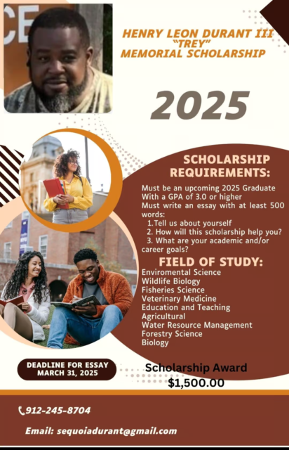 Henry Leon Durant Memorial Scholarship 2025