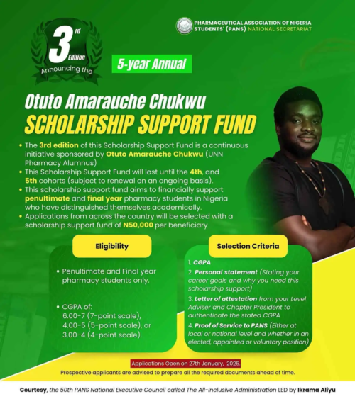 Otuto Amarauche Chukwu 2025 Scholarship Support Fund