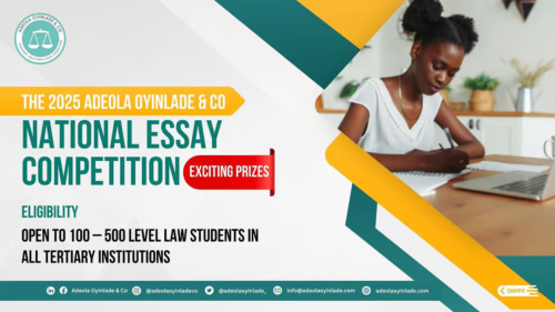 Adeola Oyinlade & Co National Essay Competition 2025