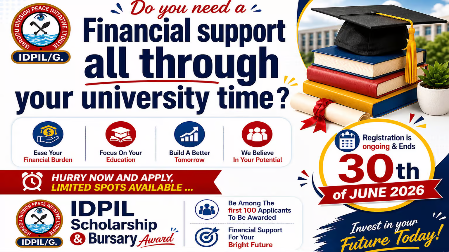 IDPIL Opens 2026 Scholarship and Bursary Awards for Ikorodu Students