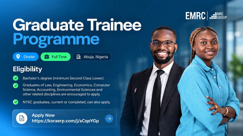 EMRC Opens 2026 Graduate Trainee Programme for Recent Graduates