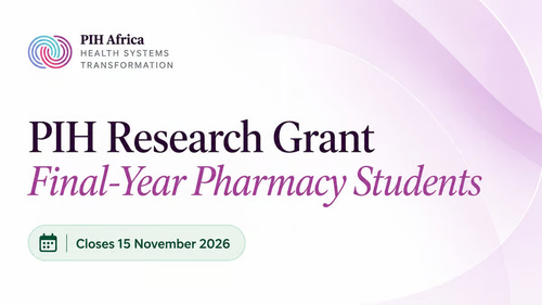 PIH Africa Research Grant 2026 for Final-Year Pharmacy Students in Nigeria