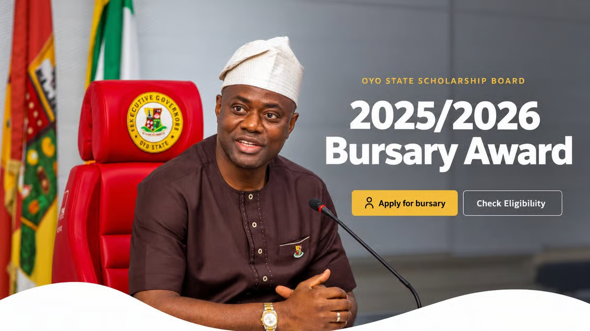 Oyo State Bursary Award 2025/2026: How To Apply